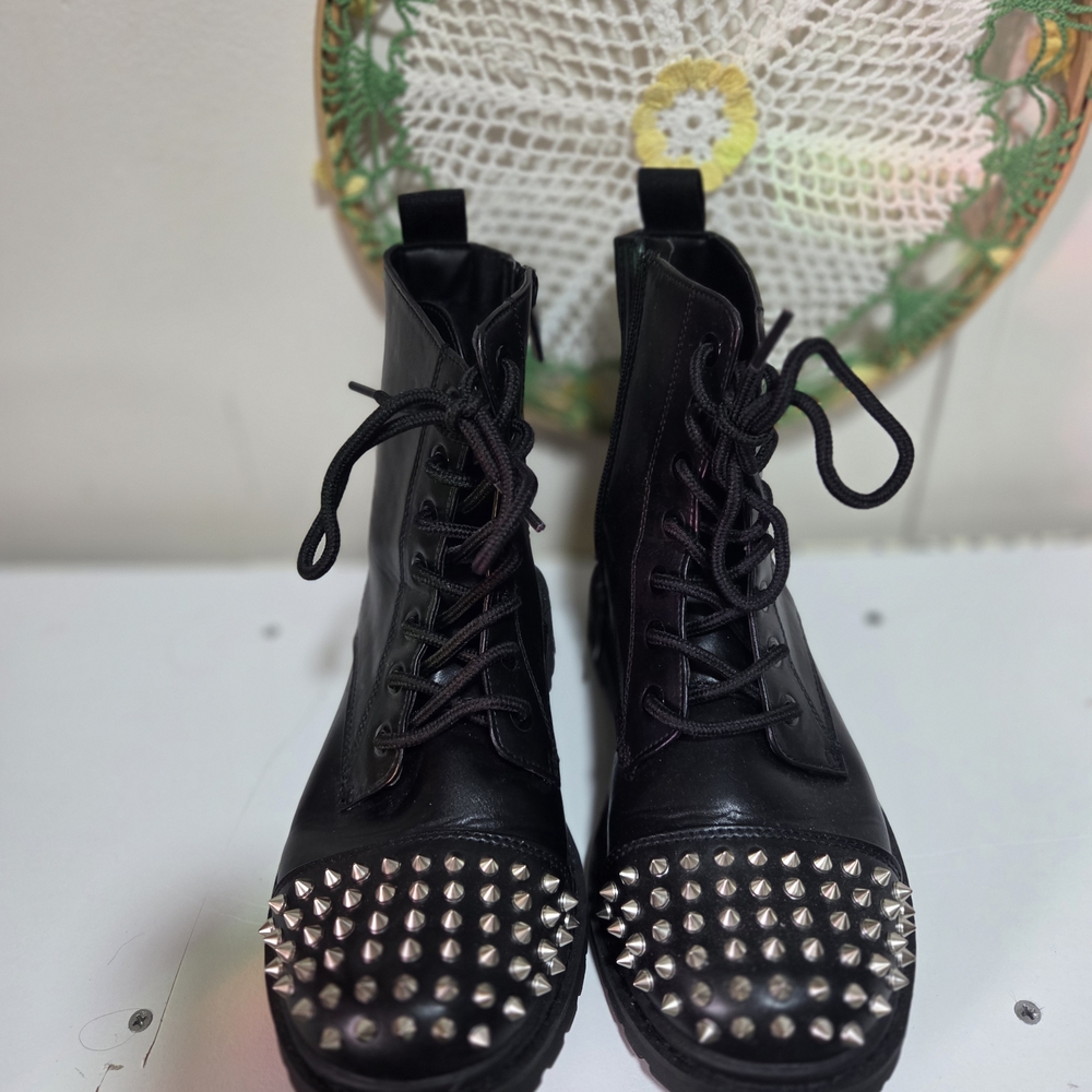 Black Studded Women's Boots